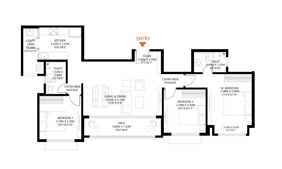 Type A - 3 BHK Sky Villa